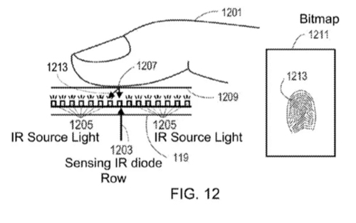 Apple công bố sáng chế về cảm biến vân tay trên màn hình