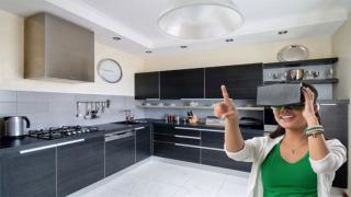 Kính thực tế ảo giúp khách hàng xem trước căn hộ 	trước khi nó được xây