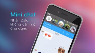 Zalo Mini chat giúp bạn trả lời ngay cả khi đang xem video.