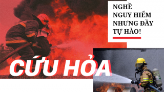 Những hình ảnh ấn tượng về người lính cứu hỏa trong ngọn lửa giữ dội.