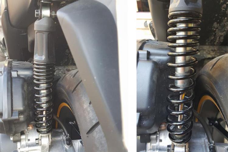 Yamaha nâng cấp giảm xóc sau cho dòng  xe NVX