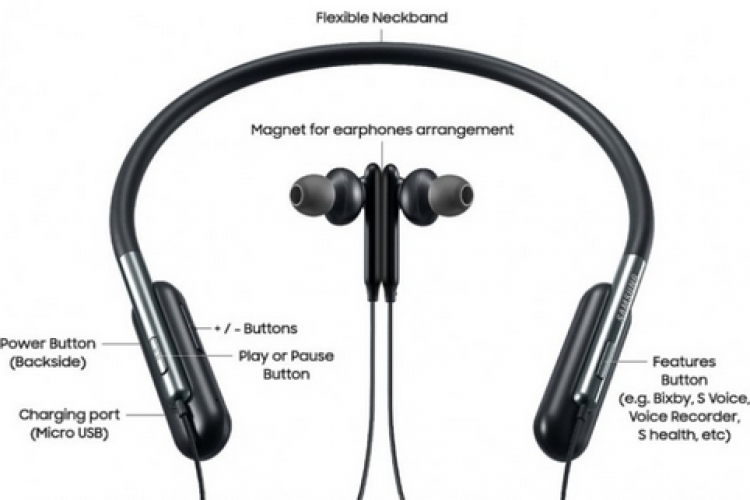 Neckband uốn cong 100 độ, hỗ trợ Bixby của Samsung